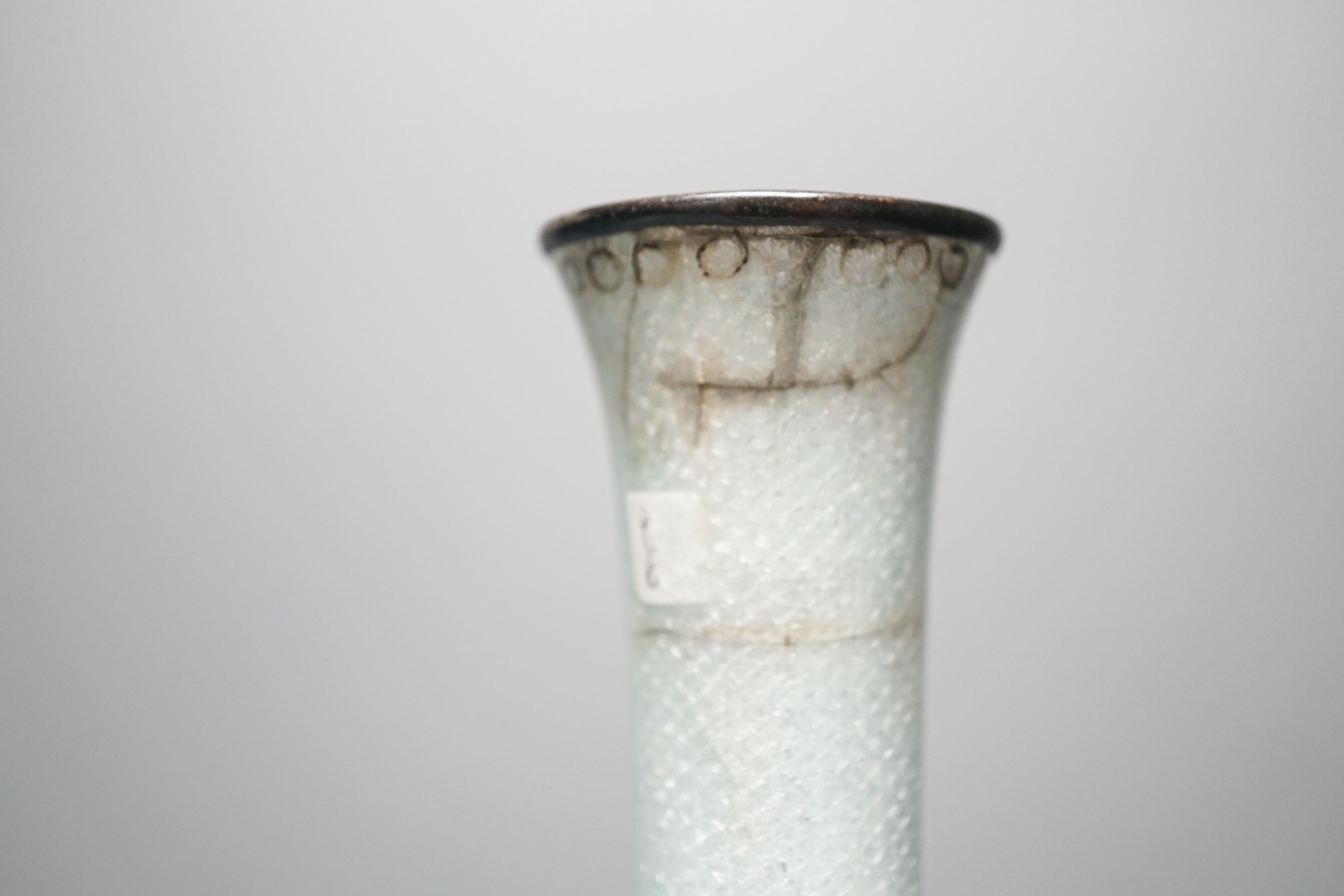 Two Japanese cloisonné enamel vases, tallest 36.5cm, Meiji period